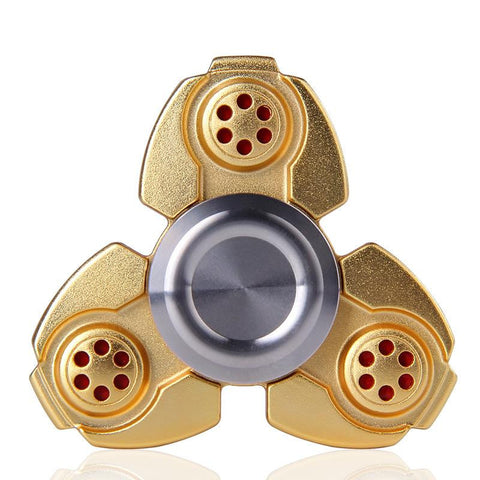 CKF PEPYAKKA Metal Alloy Tri Spinner EDC Spin Fidgets Anti Stress Sensory Metal Finger Spinner Hand Spinner Reduce Pressuse Boxs