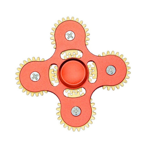 New Four-angle Five Mechanical Gear Linkage Finger Fidget Hand Spinner Alloy Fingerspinner EDC Decompression Toys For Kids Adult