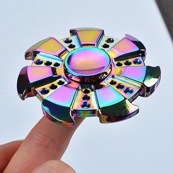 Rainbow Spinner Fidget Spinner Hand Spinner Torqbar Brass Ceramic Bearing Rotation Time Long Anti Stress Toys Focus Gyro Toy