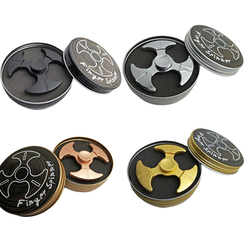 2017 New EDC Tri-Spinner Fidget Toys Pattern Hand Spinner Metal Fidget Spinner and ADHD Adults Children Educational Toys Hobbies