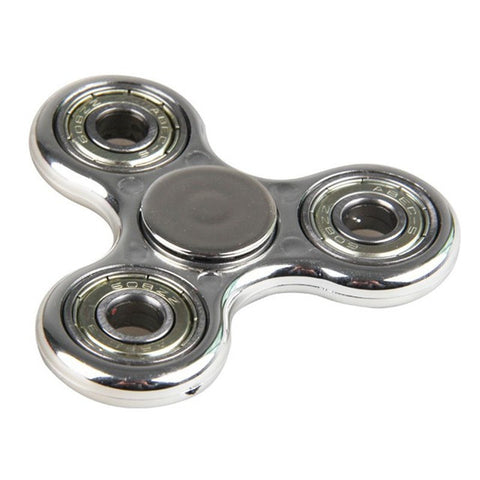 Tri-Spinner Color Fidget Toy Plastic EDC Hand Spinner For Autism and ADHD with box