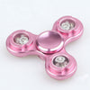 IWObabe Long Time Powerful Aluminum Fidget Spinner LED Flash Light Hand Finger Focus EDC Stress Toys Kids Adults