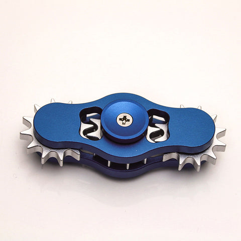 New Gears Linkage Vinger Fidget Spinner Metal EDC Tri Hand Spinner Three Teeth Linkage Angst Stress handspinner Gift Toy SL222