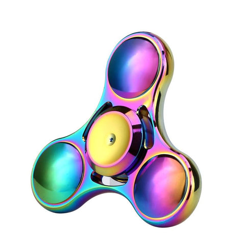 Rainbow Colors Titanium Alloy EDC Hand Fidget Spinner High Speed Focus Toy Gift  A5024