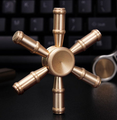 Retail NEW Alloy gear  Hand Spinner Fidget Spinner Fingers EDC Acrylic Plastic Fidgets Toys Gyro Toys With Retail Box