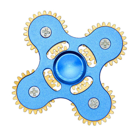 New Four-angle Five Mechanical Gear Linkage Finger Fidget Hand Spinner Alloy Fingerspinner EDC Decompression Toys For Kids Adult
