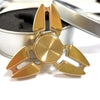 Cool Gold Tri-Spinner Fidget Toy Pattern Hand Spinner Brass Fidget Spinner And DHD Children Kids Adults Toy