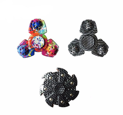 TOFOCO Hand Spinner Fidget Spinner Glowing Plastic Fingertips Gyro Stress Cube Brass Hand Spinners Focus KeepToy and ADHD