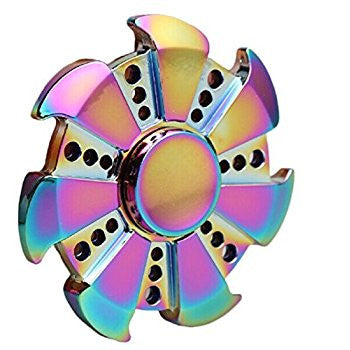 Rainbow Spinner Fidget Spinner Hand Spinner Torqbar Brass Ceramic Bearing Rotation Time Long Anti Stress Toys Focus Gyro Toy
