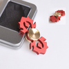 EDC Tri-Spinner Fidget Toys The Horde Metal Hand Spinner Red Fidget Spinner ADHD Adults Kids Children Educationa Toys Hobbies