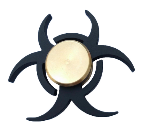 Resident Evil Fidget Spinner Brass Aluminium Alloy Tri-spinner Ceramic Bearing Hand Spinner ADHD Toys